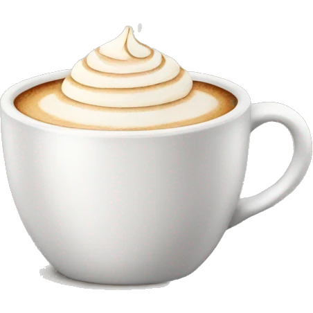 Cappuccino cup clean emoji