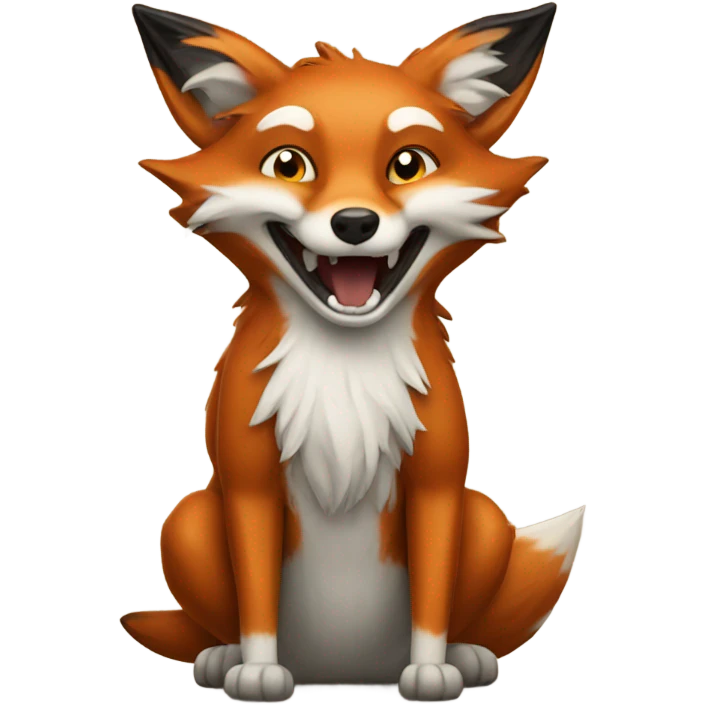 Crazy fox emoji