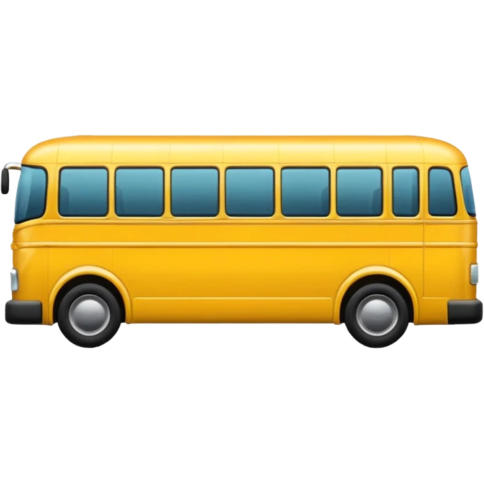 Bus image. View left Side. emoji