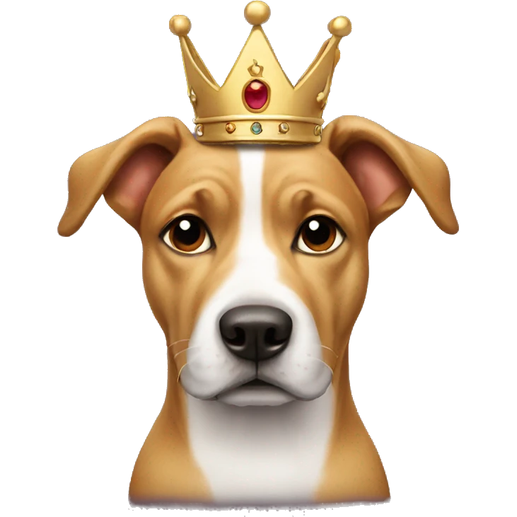 Dog with a crown emoji