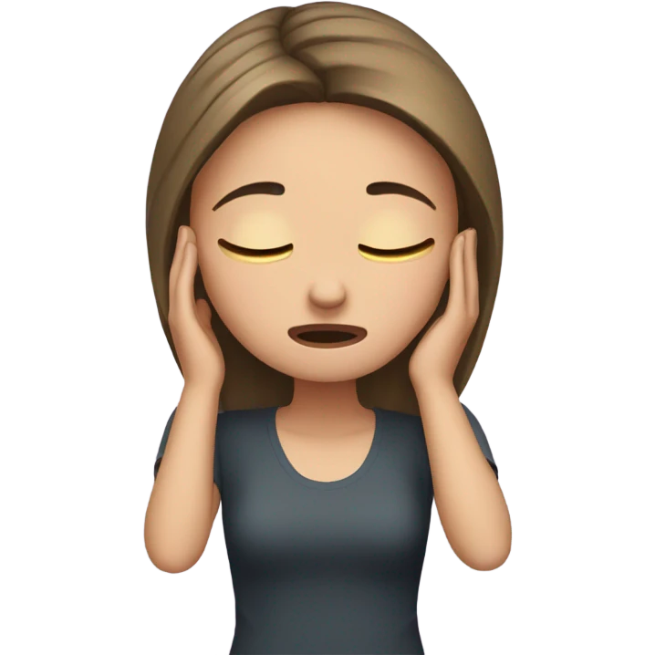 Girl with a headache  emoji
