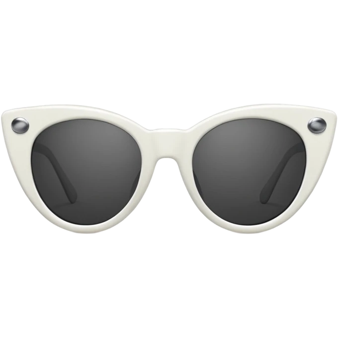 white catseye sunglasses with dark lenses emoji
