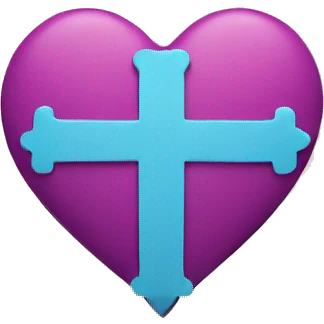 heart with crosses emoji