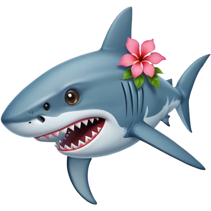 Skark with hawaii flower emoji