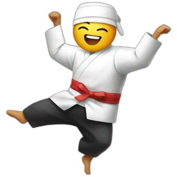 Dancing sushi emoji