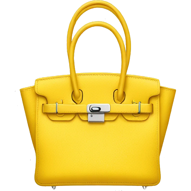 Yellow Birkin bag emoji