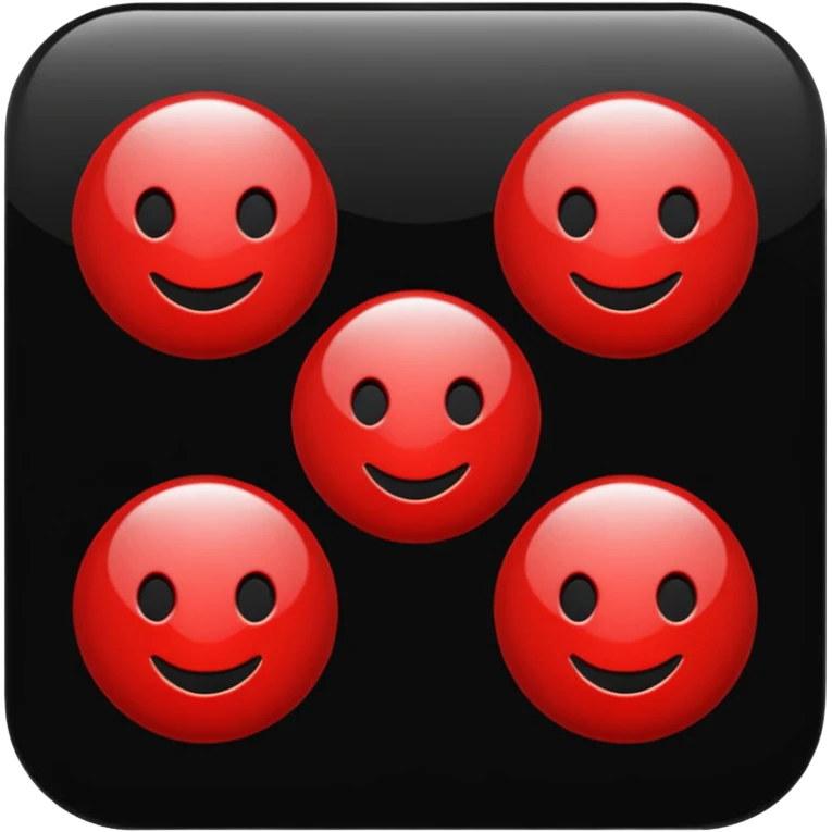 black and red internet Icon emoji