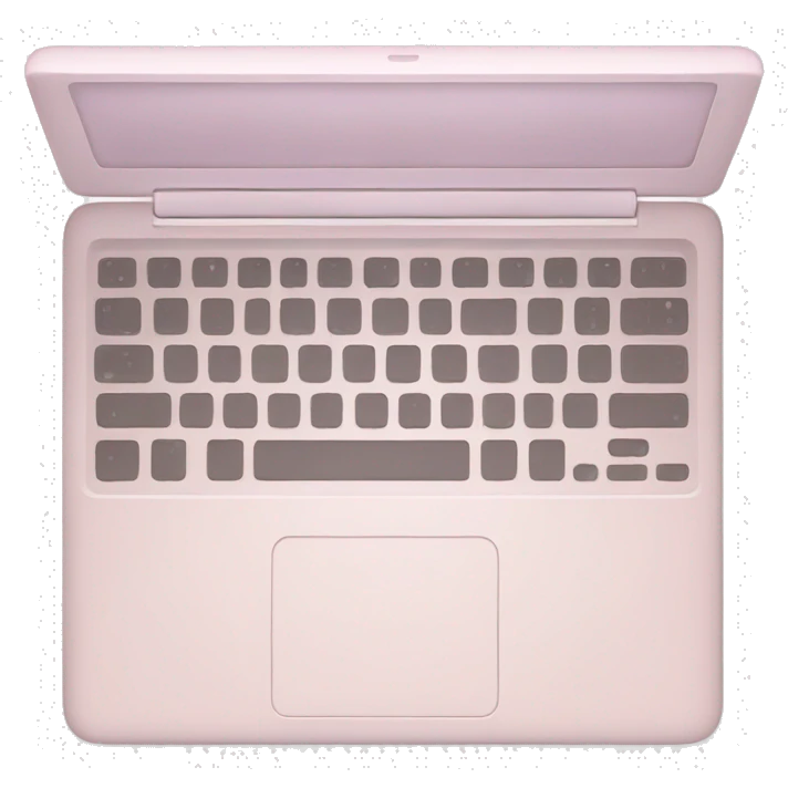 pale pink laptop emoji