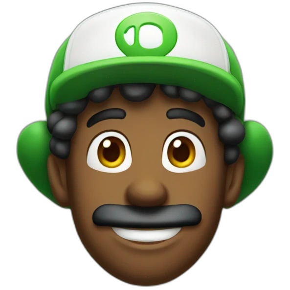 African Luigi emoji