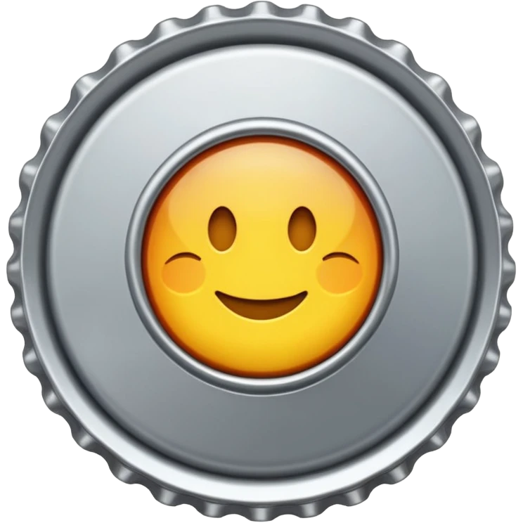 Bottle cap in ass emoji