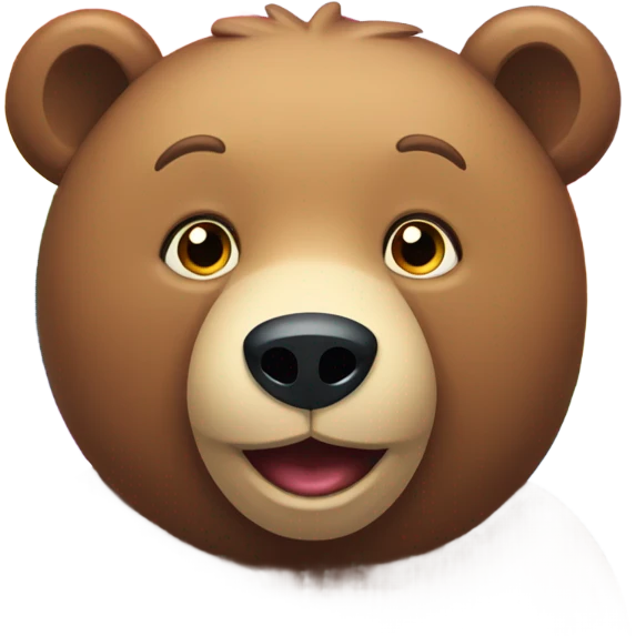 Bear with a rainbow emoji
