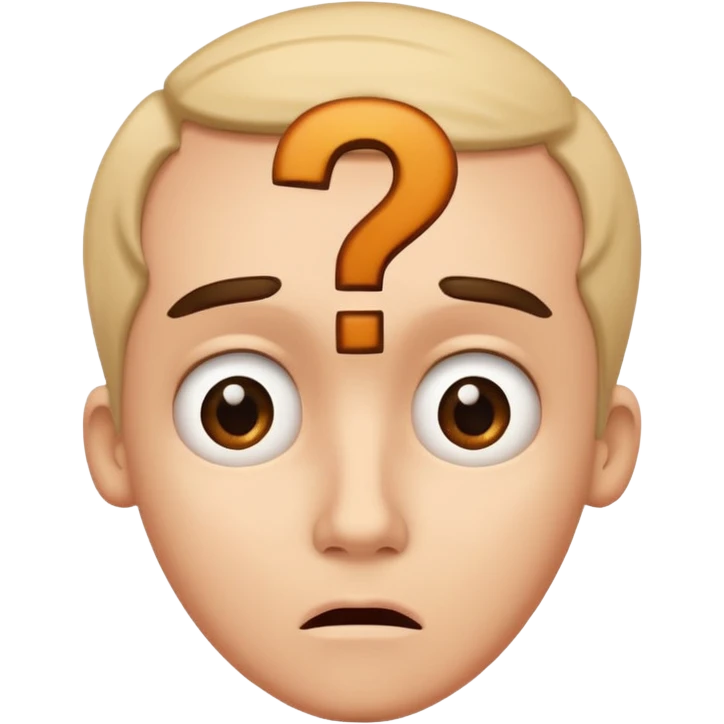 confused face with a question mark above the head emoji