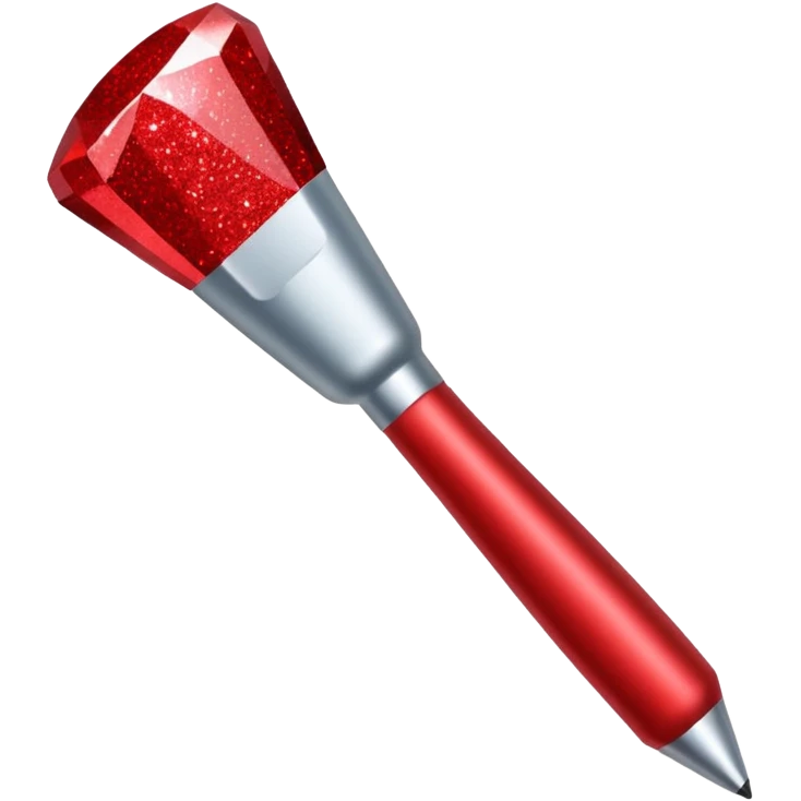 red glitter tool emoji