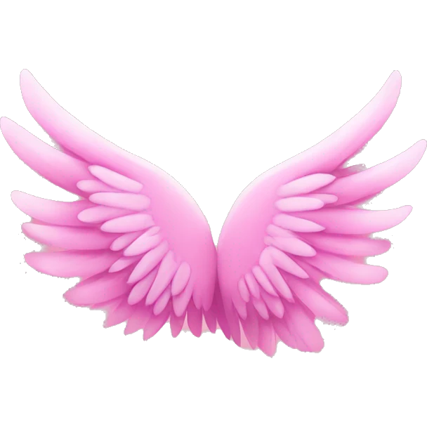 pink wing left emoji