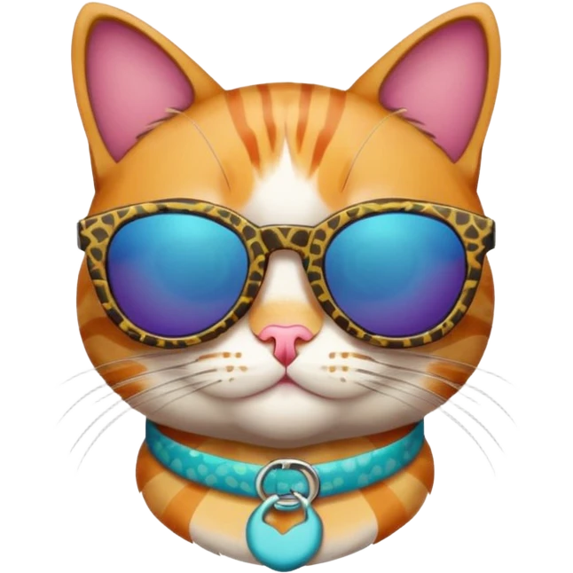 Cat with sunglasses emoji
