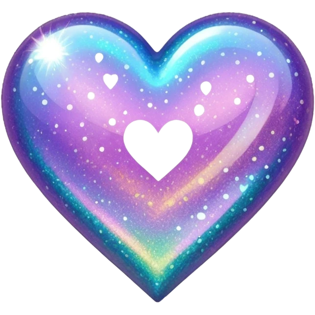 glitter heart  emoji