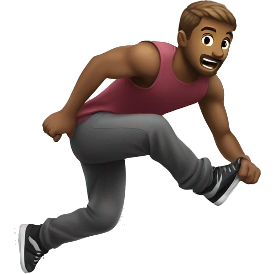 parkour man emoji