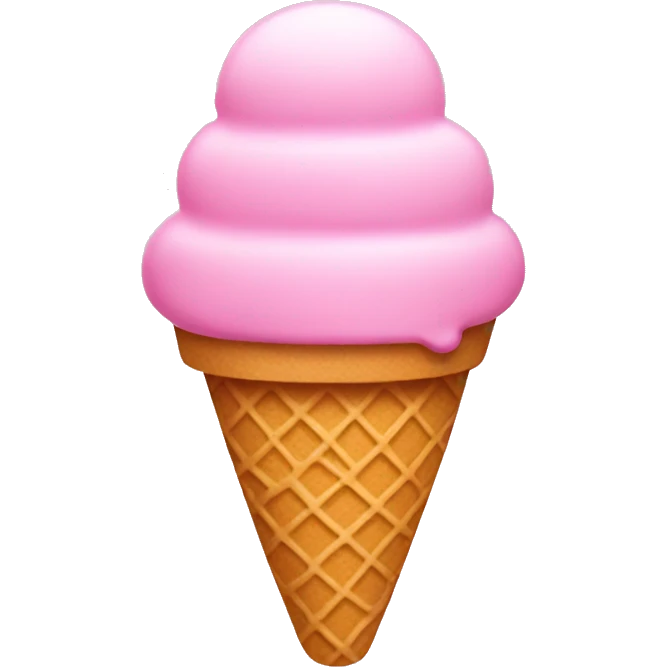 pink ice cream emoji