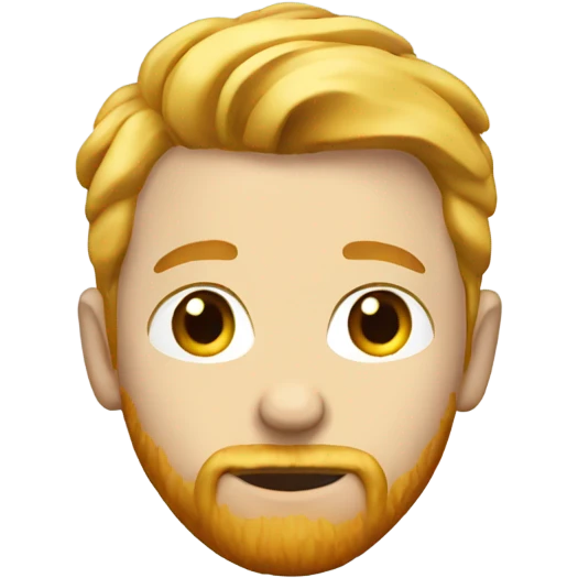 blonde boy with cigarette with ginger beard emoji