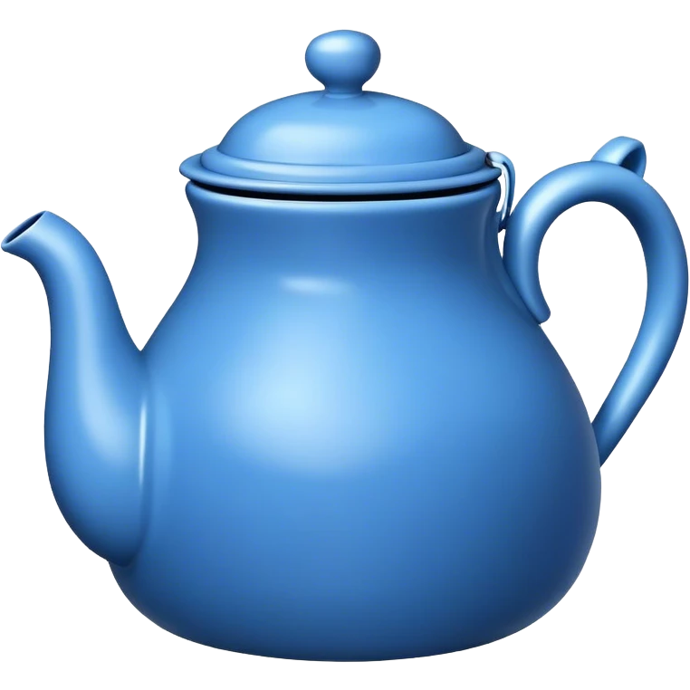 Blue teapot  emoji