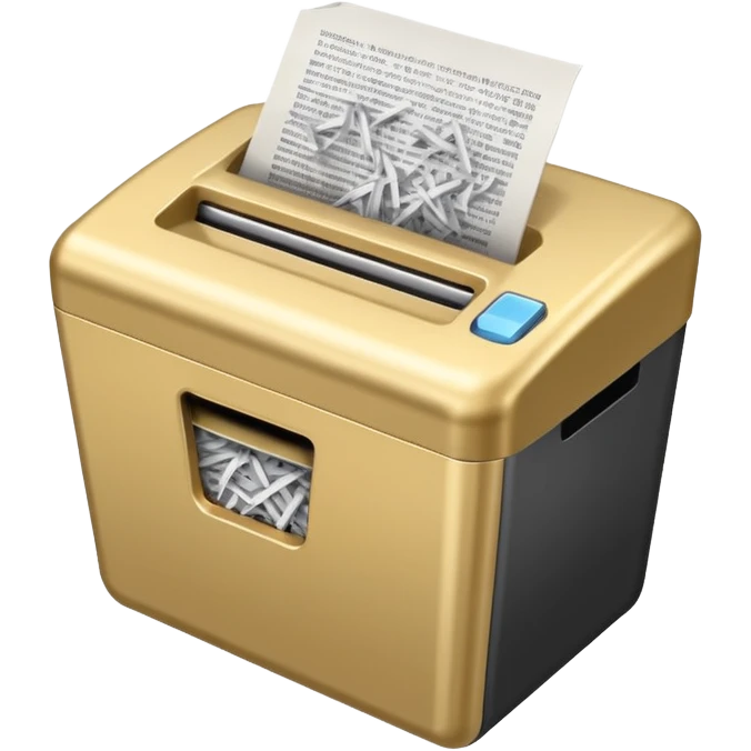 paper shredder with papers emoji