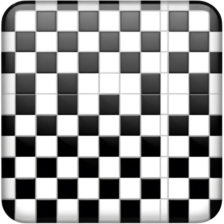 Light gray square with a checkered pattern emoji