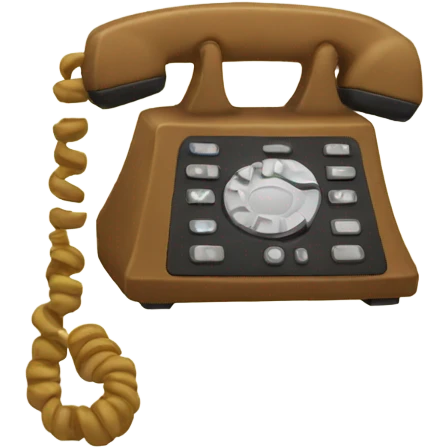Sleeping telephone.   emoji