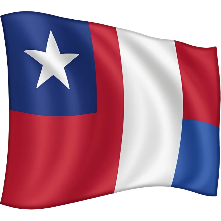 Texas flag waving, only the flag fabric, no pole, vibrant red white and blue, single white star, no text emoji