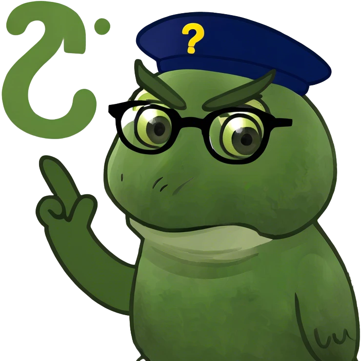 Owl and a question mark emoji