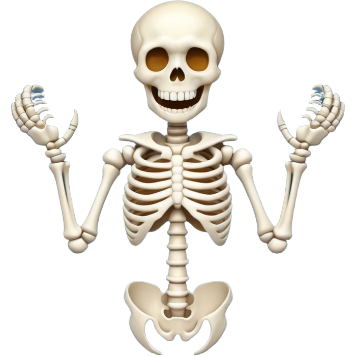 The rahhh skeleton emoji