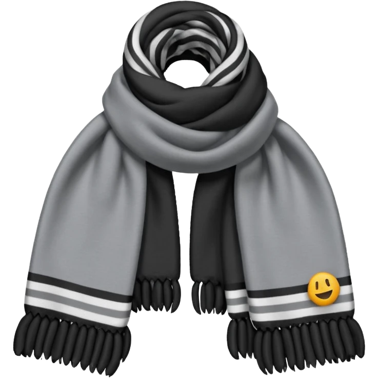 grey and black scarf emoji