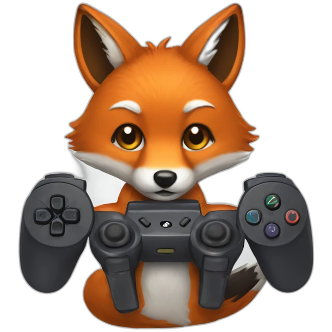 a fox that play a playstation emoji
