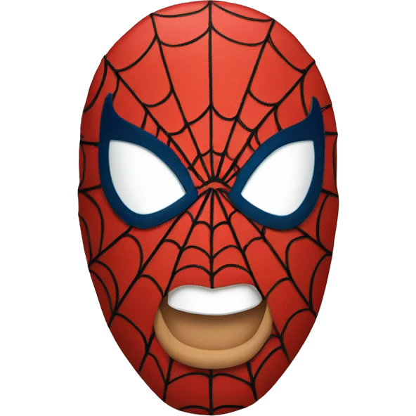 Spiderman mask emoji