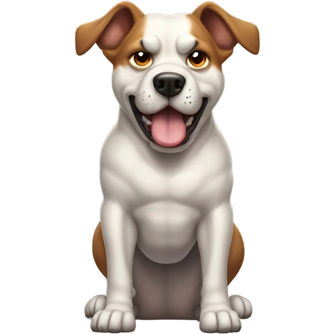 Pitbull mountain cut mix emoji