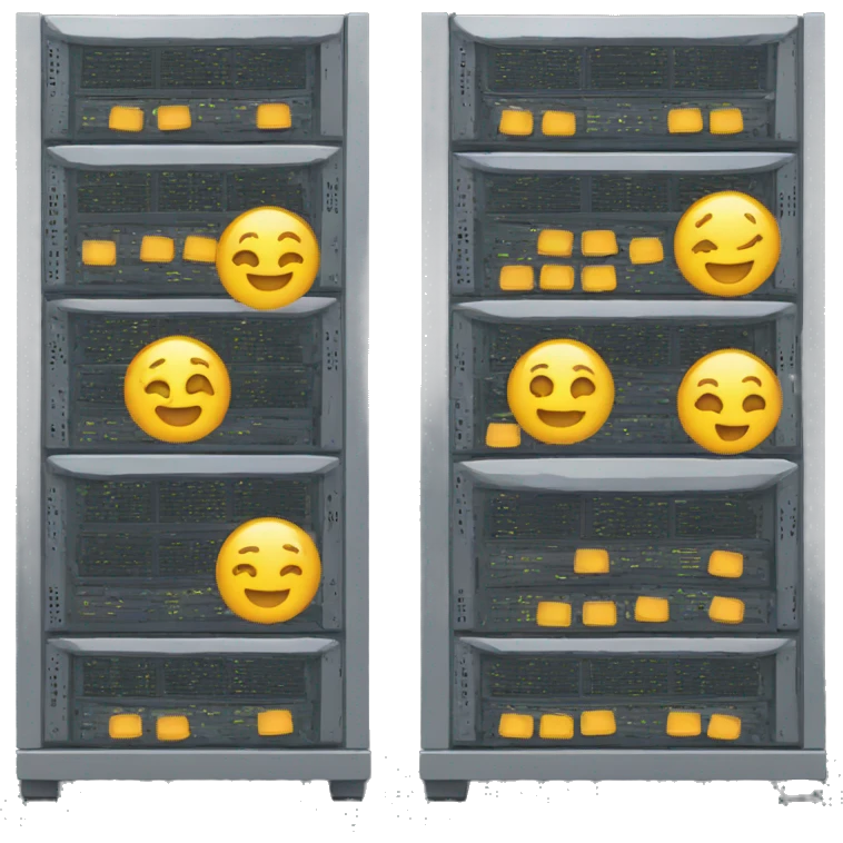 server rack with 5 servers emoji