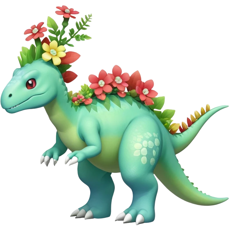 Meganium-Amaura-fakemon (full body) emoji