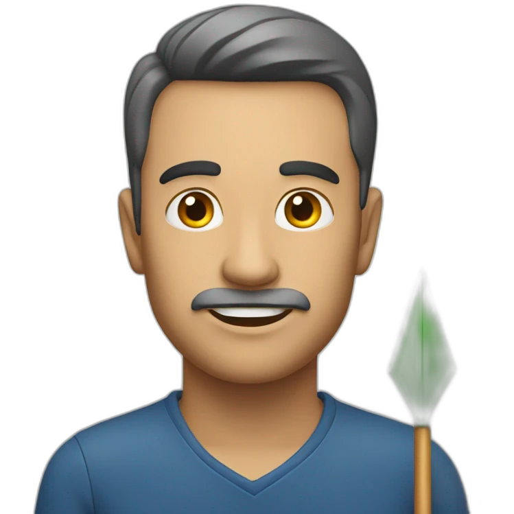Man with growth arrow emoji