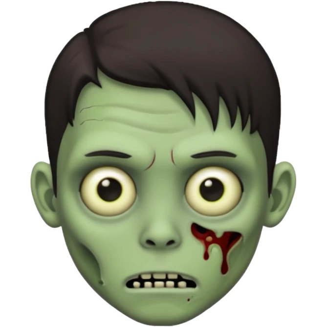 light green zombie boy emoji with dark medium hair emoji