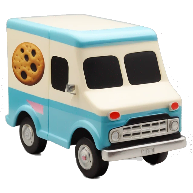 Matchbox ice cream truck 1957 Darth Vader  emoji