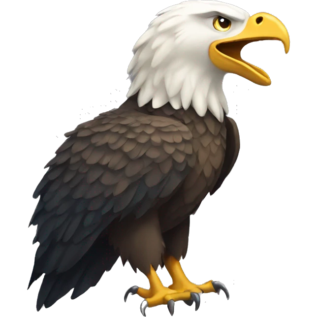 eagle with crocodile's head emoji