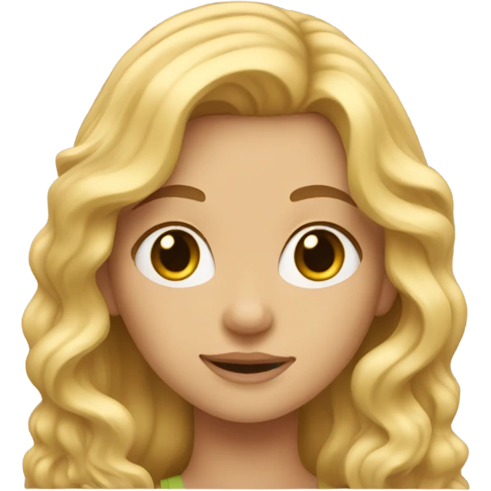 Girl with blonde hair  emoji