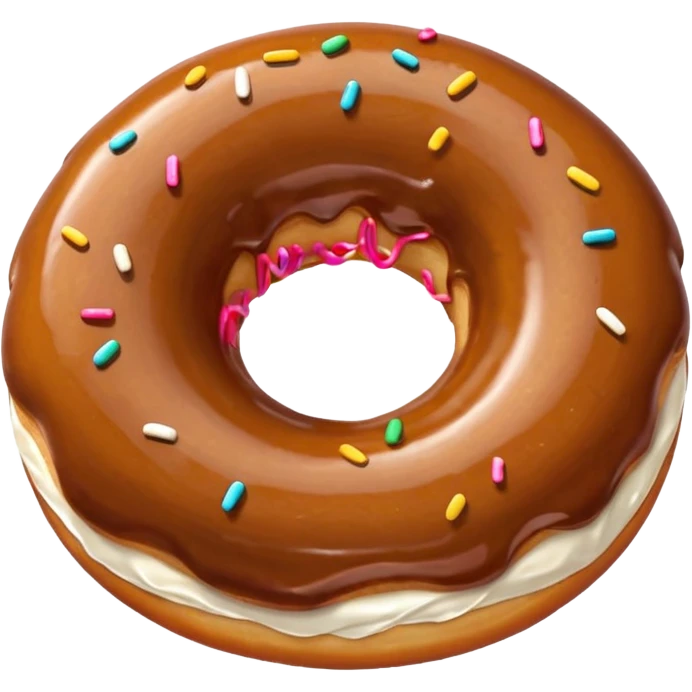 rosquinha marrom emoji