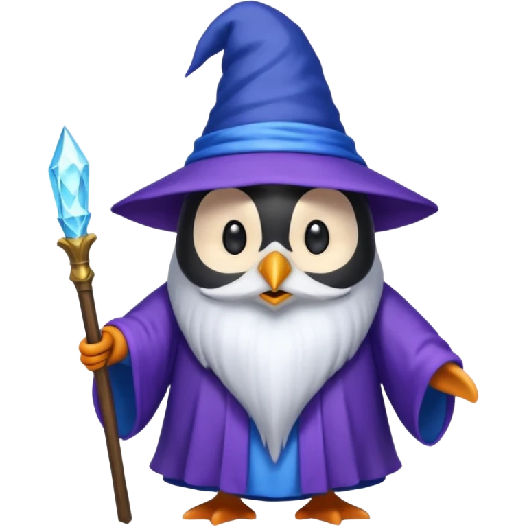 Penguin Wizard emoji