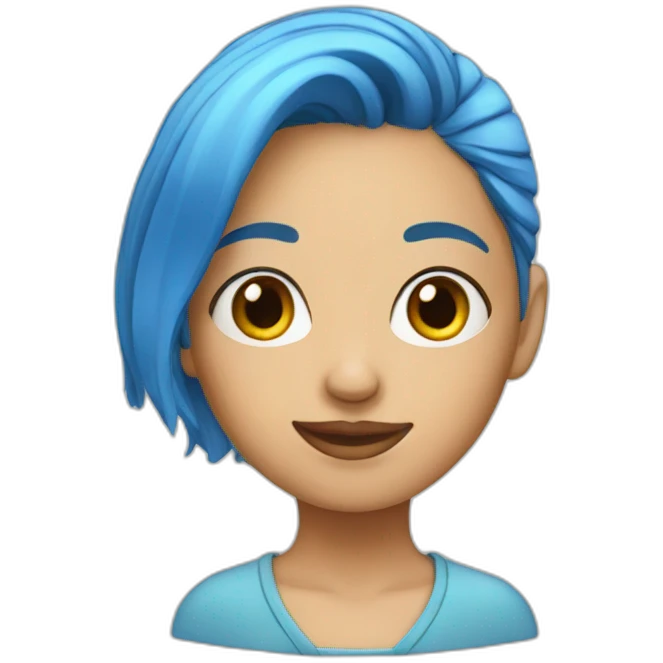 blue-hair-woman emoji
