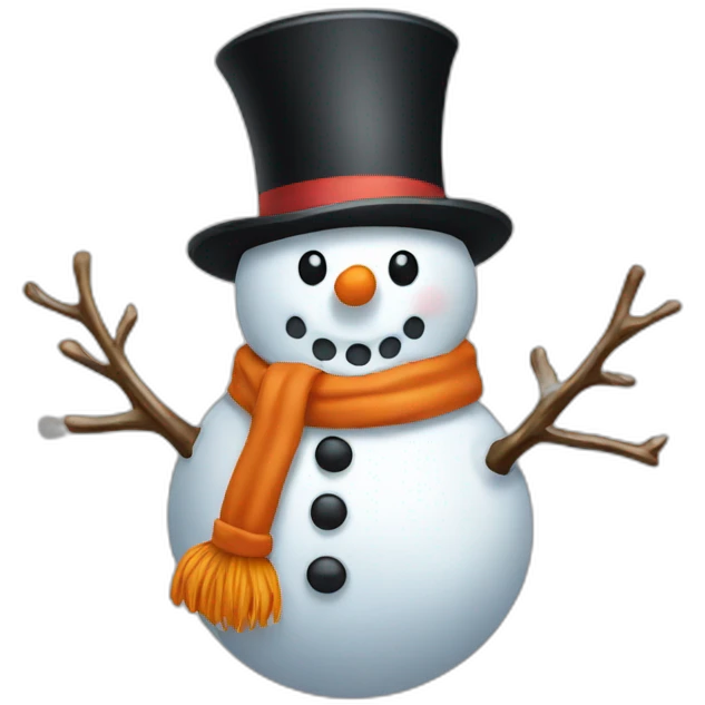 A snowman  emoji