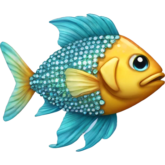 Bedazzled fish emoji