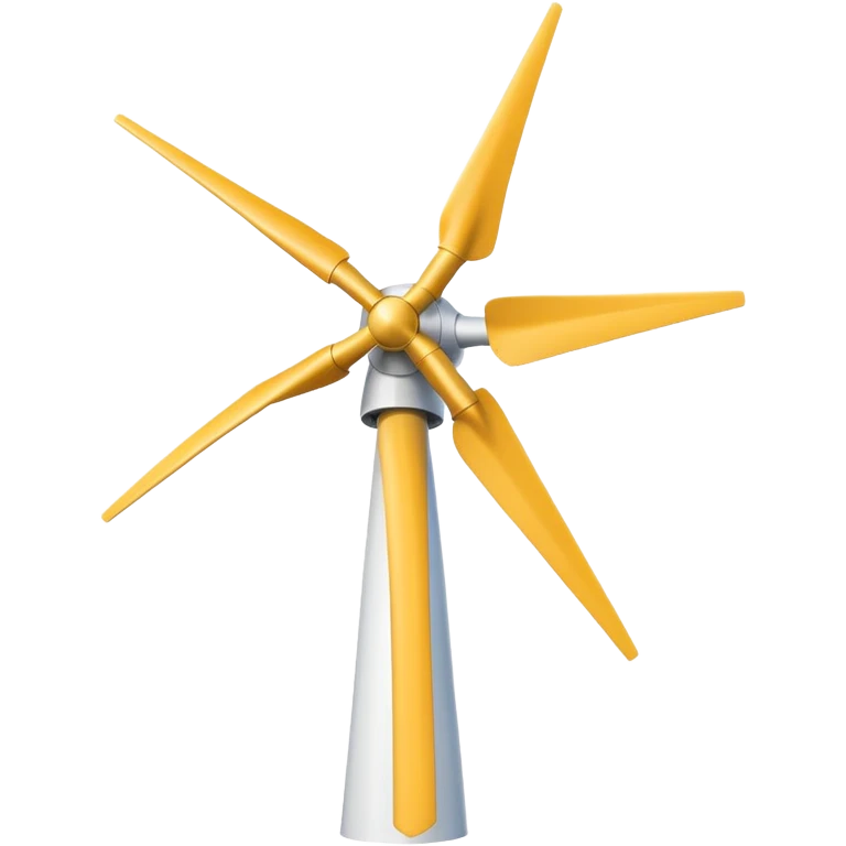 a white wind turbine emoji