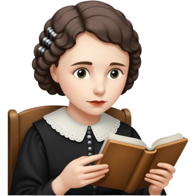hellen keller reading braille  emoji