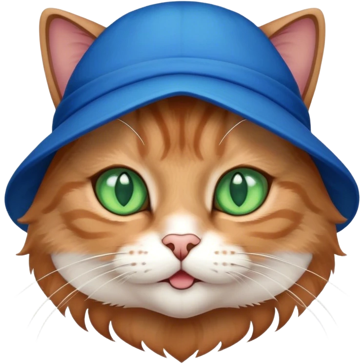 cat with a blue hat emoji