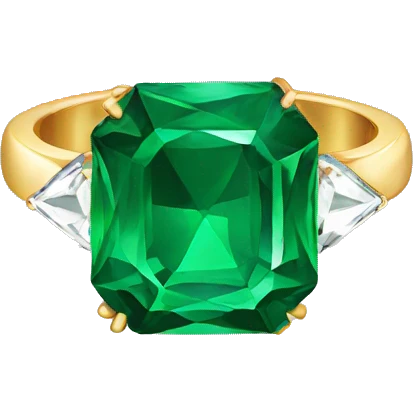 Emerald engagement ring  emoji